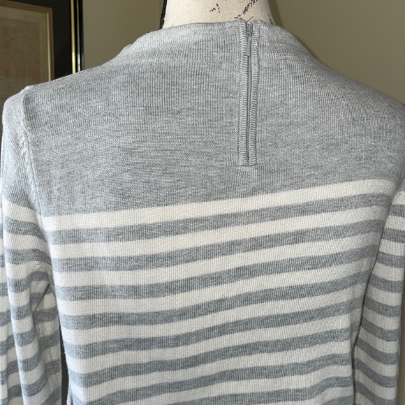 Talbots MockNeck Striped Knit Sweater - Picture 4 of 8